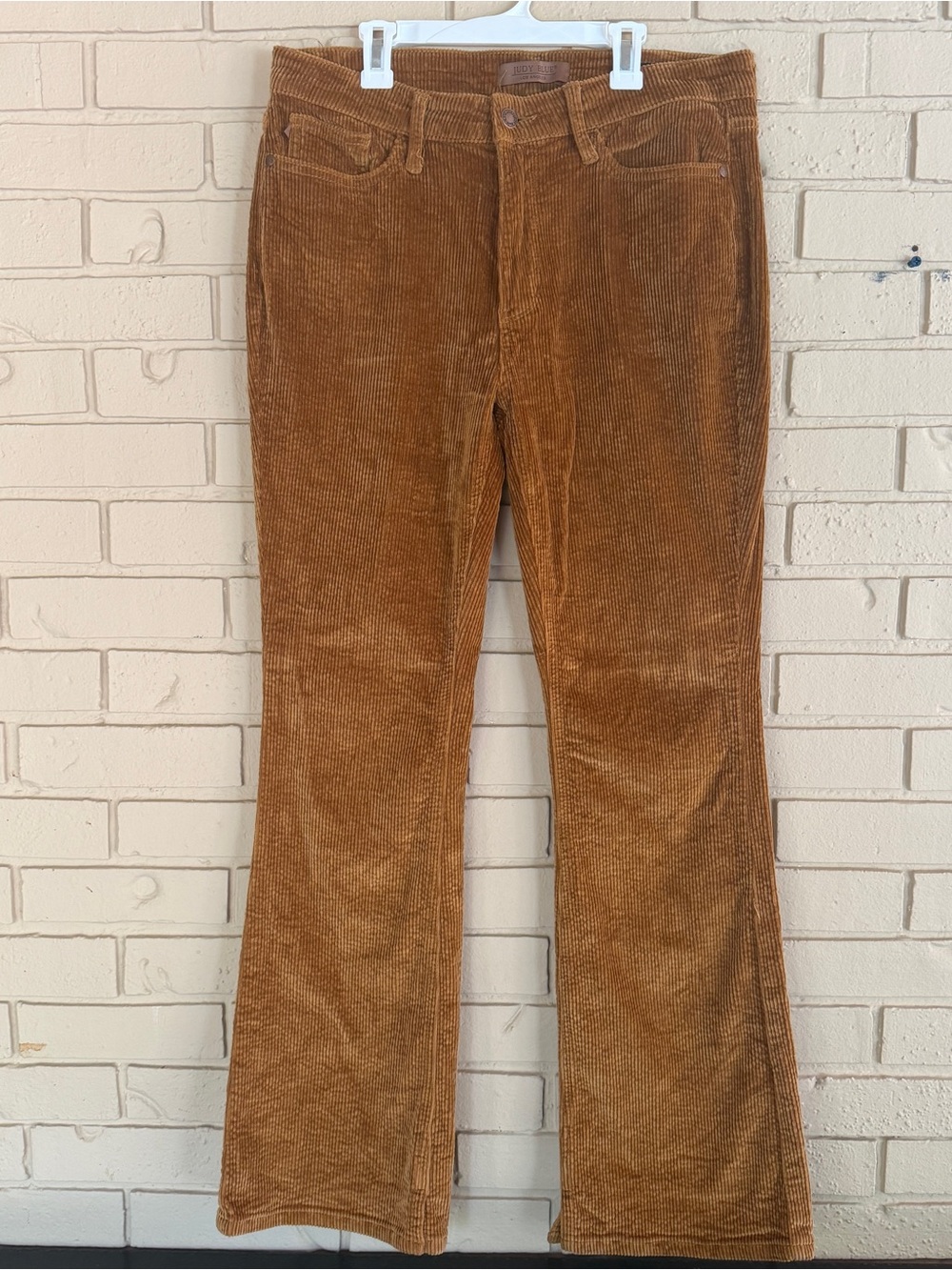 Judy Blue Jeans Women 30 Brown High Waist Corduroy Trouser Wide Leg Casual Pants